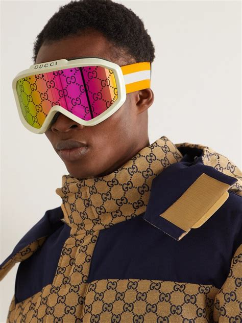 gucci ski brille|gucci mirrored goggles.